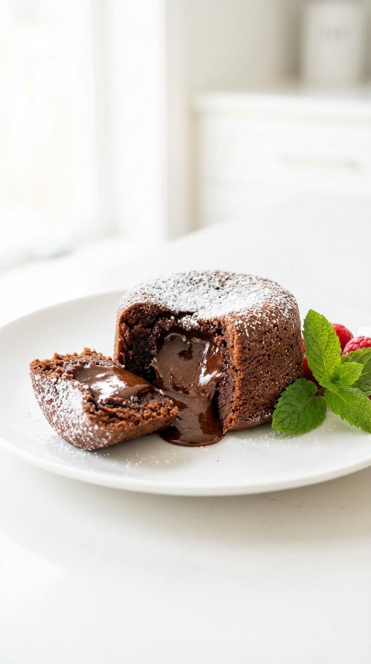 chocolate lava cake air fryer